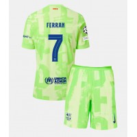 Barcelona Ferran Torres #7 Tretí Detský futbalový dres 2024-25 Krátky Rukáv (+ trenírky)